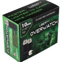 Liberty Ammunition LAOW10MM702150 OverWatch 10mmAuto 70gr Open Cavity Design 20 Per Box/50 Case