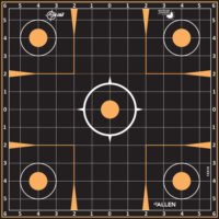 ALLEN EZ AIM SPLASH ADHESIVE - GRID TARGET 5-PK 12"X12"
