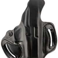 DeSantis Gunhide 085BA8BZ0 Thumb Break Mini Slide OWB Black Leather Belt Slide Fits Glock 43/43x/48 Belt 1.75" Wide Right Hand