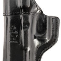 DeSantis Gunhide 127BAB6Z0 Inside Heat  IWB Black Leather Belt Clip Fits Glock 19/19 Gen 5/19X/23/32/45 Right Hand
