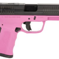 FMK FMKG49PK G3 9mm Luger 14+1 4" Stainless Steel Barrel, Black Optic Cut/Serrated Carbon Steel Slide, Pink Polymer Frame w/Picatinny Rail, Black Backstrap Grip