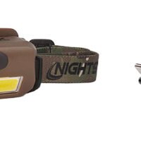 Nightstick USB4510F USB-4510F Multi-Flood Flat Dark Earth 35/60/250 Lumens Green/Red/White LED Bulb Clip-On/Camo Strap
