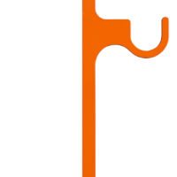 Champion Targets 44915C Impact Steel Double Hanger Stake Rimfire Orange