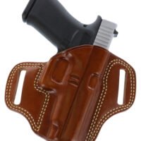 Galco CM880 Combat Master  OWB Tan Leather Belt Slide Fits Springfield XDM 4.5" Right Hand