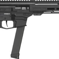 CMMG 99A68A2AB Dissent MKGS 9mm Luger 33+1 6.50", Black, Picatinny Brace Adapter, 5.50" M-LOK Handguard, Left Side Charging Handle, Zeroed Linear Comp, TriggerTech Trigger (Glock Mag Compatible)