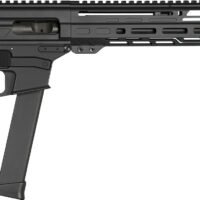 CMMG 99A806DAB Dissent MKGS 9mm Luger 33+1 10.50", Black, Picatinny Brace Adapter, 5.50" M-LOK Handguard, Left Side Charging Handle, Zeroed Linear Comp, Zeroed Drop-In Single Stage Trigger