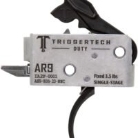 TriggerTech AH9SDB33NNC Duty  Curved Trigger Single-Stage 3.50 lbs Draw Weight Fits AR-9
