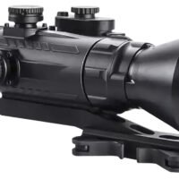 AGM Global Vision 15WP4423483111 Wolverine Pro-4 3AL1 Night Vision Rifle Scope Matte Black 4x70mm Gen 3 Auto-Gated Level 1 Illuminated Red Chevron w/Ballistic Drop Reticle