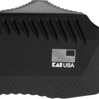 Kershaw 9000 Livewire  3.30" OTF Spear Point Plain Stonewashed CPM 20V SS Blade/ Textured Black Anodized Aluminum Handle Includes Pocket Clip