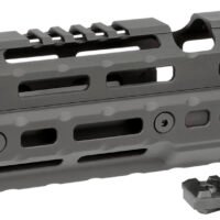 Midwest Industries MIAKALPHA100 Alpha  Drop-in Aluminum Black Hardcoat Anodized 5 Slot Picatinny Rail AK-Platform 10" Long Compatible w/M-LOK
