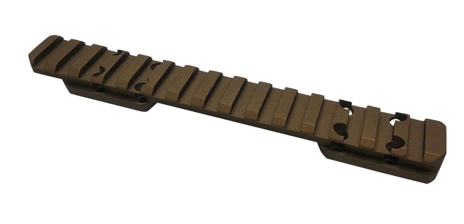 Talley PLMSB735 Browning X-Bolt Smoked Bronze Picatinny Rail Long Action 20 MOA