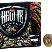 HEVI-Shot HS7109 HEVI-18 TSS Turkey 20Gauge 2.75" 1 1/4oz Tungsten 9Shot 5 Per Box/10 Case