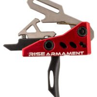 Rise Armament RA535BLKARP RA-535 Advanced Performance Single-Stage Straight with 3.50 lbs Draw Weight, Red Housing & Black Trigger for AR-Platform, Includes Pins
