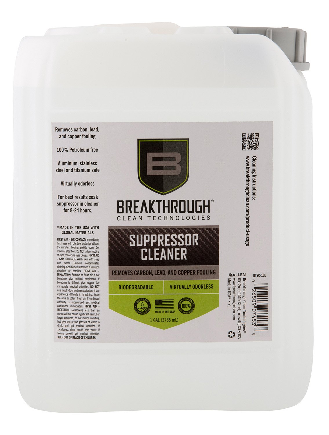 Breakthrough Clean BTSC1GL Suppressor Cleaner 1 Gallon