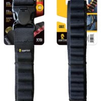 ADAPTIVE TACTICAL AT06401 Shotgun Bandolier  45rd Black Nylon Reinforced, Non-Slip Elastic Loops Fully Adj. Fit