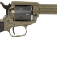 Heritage Mfg RR22T4 Rough Rider 22 LR 6 Shot 4.75" OD Green Cerakote Barrel, OD Green Cerakote w/Black Accents Frame, Black Cerakote Cylinder, Black Star Polymer Grips