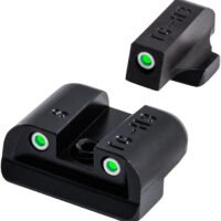 TruGlo TG231S2 Tritium  Black | Green Tritium Front Sight Green Tritium Rear Sight