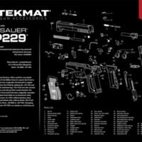 TekMat TEKR20SIGP229 Sig Sauer P229 Ultra 20 Cleaning Mat Multi-Color Rubber 15"x20" Sig P229 Parts Diagram