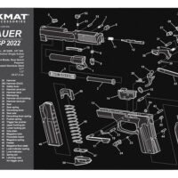 TekMat TEKR17SIGSP2022  Cleaning Mat Black/Gray Rubber 11"x17" Sig Sauer SP 2022 Parts Diagram