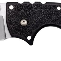 Cold Steel CS62RQZ 4-Max Scout 4" Folding Drop Point Plain Stonewashed/6" Black Griv-Ex Handle Includes Belt Clip