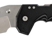 Cold Steel CSFL60DPLM Mayhem 6" Folding Clip Point Modified Cleaver Plain Satin AUS-10A SS Blade/7.20" Black Contoured G10 Handle Includes Pocket Clip