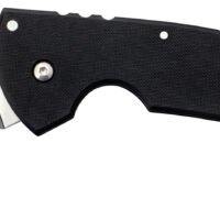 Cold Steel CS22KFS Tiger Claw 3.50" Folding Hawkbill Serrated Stonewashed American S35VN Blade/6" Matte Black w/Ring G10 Handle Includes Belt Clip