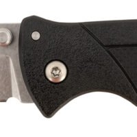 Cold Steel CSFLC3SPSSZ Verdict 3" Folding Clip Point Plain Stonewashed 4116 SS Blade/Black GFN Handle Includes Belt Clip