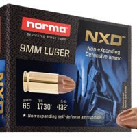 Norma Ammunition 611140020 Self Defense NXD 9mmLuger 65gr 20 Per Box/10 Case