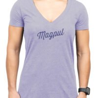 Magpul MAG1336-530-XL Rover Script Women's Orchid Heather Cotton/Polyester Short Sleeve XL