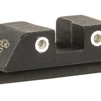 AmeriGlo GL8113R Tritium Rear Sight for Glock  Green Tritium White Outline Rear Sight