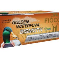 Fiocchi 283GB4 Golden Waterfowl Bismuth 28Gauge 3" 15/16oz 4Shot 10 Per Box/10 Case