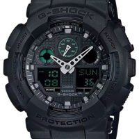 G-shock/vlc Distribution GA100MB1ACR G-Shock Tactical Black Stainless Steel Bezel 145-215mm