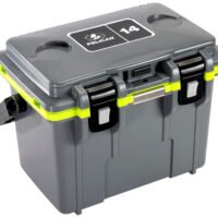 PELICAN 14Q-1-DKGRYEGRN 14QT ELITE COOLER GRY/GRN