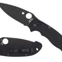 Spyderco C95GPBBK2 Manix 2  XL 3.85" Folding Plain Black DLC CPM S30V SS Blade/Black Textured G10 Handle Includes Pocket Clip