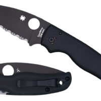 Spyderco C229GPBK Shaman  3.58" Folding Plain Black DLC CPM S30V SS Blade/Black Textured G10 Handle Includes Pocket Clip