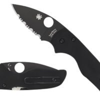 Spyderco C230GPBBK Lil' Native  2.42" Folding Plain Black DLC CPM S30V SS Blade/Black Textured G10 Handle Includes Pocket Clip