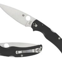Spyderco C244GP Native Chief Lightweight 4.02" Folding Plain Stonewashed CTS BD1N SS Blade/Black Textured FRN Handle Includes Pocket Clip
