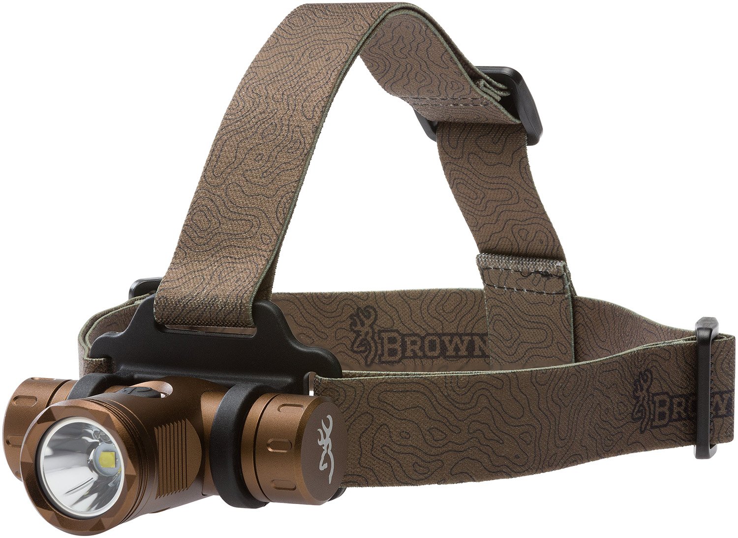 Browning 3713345 Blackout Elite Headlamp Burnt Bronze 4/860 Lumens White LED/Green