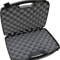 MTM Case-Gard 80940 Double Handgun Case  Black Polypropylene Holds 2 Handguns w/ up to 8' Barrels