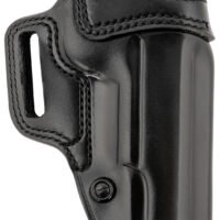 Galco AV212RB Avenger  OWB Black Leather Fits 1911 5" Belt Slide, Right Hand