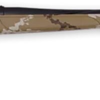 Weatherby VHH223RR6B Vanguard Outfitter 223 Rem 5+1 24" Threaded/Spiral Fluted, Graphite Black Barrel/Rec, Tan with Brown & White Sponge Synthetic Stock, Accubrake Muzzle Brake, Adj. Trigger