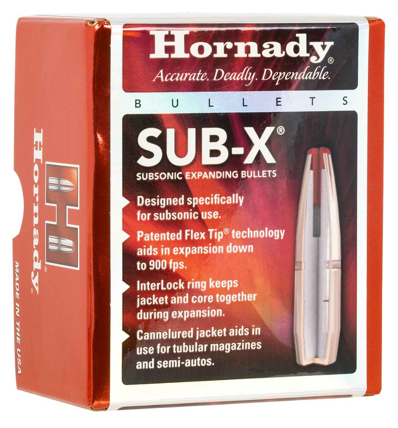 Hornady 3148 Sub-X 7.62x39mm 255 gr 100 Per Box/ 15 Case