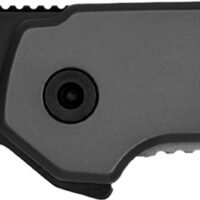 Kershaw 1411 Thermal  EDC 2.95" Folding Drop Point Plain Black Oxide w/Satin Grinds 8Cr13MoV SS Blade, Gray PVD Stainless Steel Handle, Includes Pocket Clip