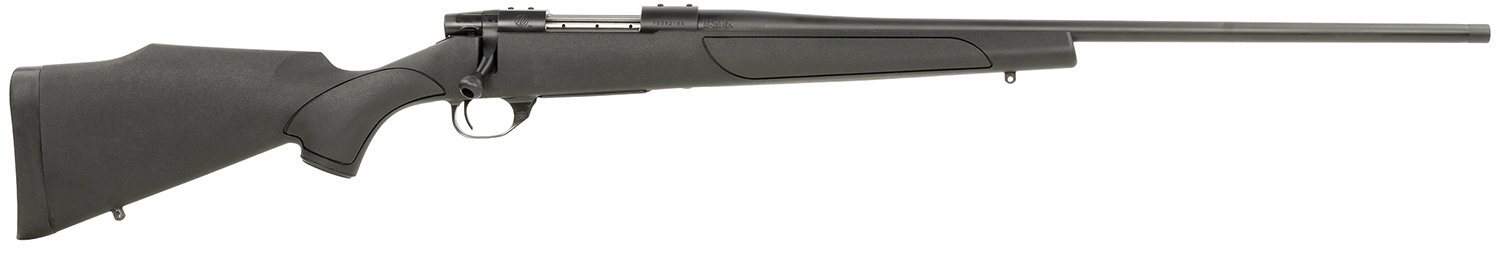 Weatherby VTX270NR4T Vanguard Obsidian Full Size 270 Win 5+1 24" Blued #2 Contour Threaded Barrel, Blued Drilled & Tapped Steel Receiver, Black Monte Carlo Synthetic Stock