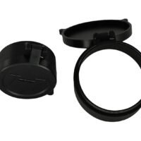 Huskemaw Optics 20SFC530T Tactical Flip-Up Lens Caps Black Rubber, 56mm Objective, Compatible w/Tactical Hunter 5-30x56mm