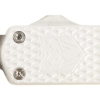 CobraTec Knives MNSILMGEN2DNS Mini Mamba Gen II 2.25" OTF Plain Stonewashed D2 Steel Blade, 3.38" Silver Textured Anodized Aluminum Handle, Features Glass Breaker, Includes Pocket Clip