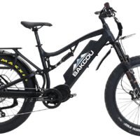 Bakcou E-bikes BS17BB25 Storm 25 Medium Matte Black 17" w/Stand Over Height of 30.50" Frame, Sram 9sp, 40t Front & Sram 11-34t Rear Cassette Bafang M620 Ultra Motor