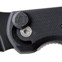 Camillus 19080 Cuda Bolt 3.75" Folding Drop Point Plain Black Carbonitride Titanium AUS-8A SS Blade, Black/Silver Aluminum/G10 Handle