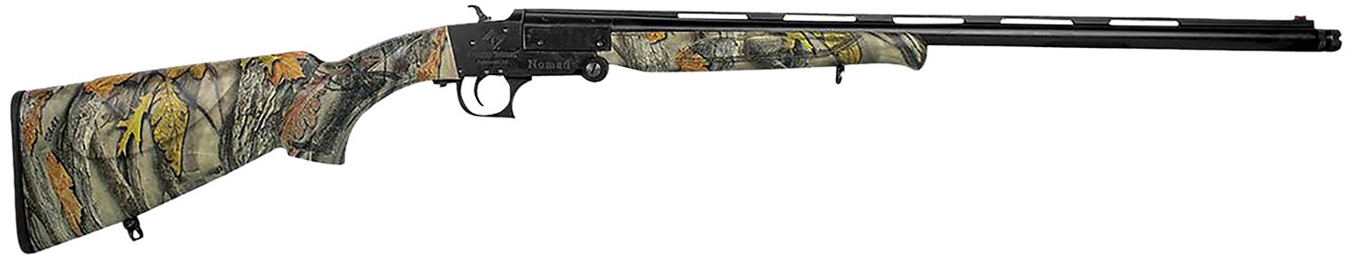 ATI G28NMD23C Nomad 28 Gauge Break Open 3" 1rd 23" Vent Rib, Black Barrel/Folding Rec, Camo Synthetic Furniture, Fiber Optic Sight, 2 Chokes