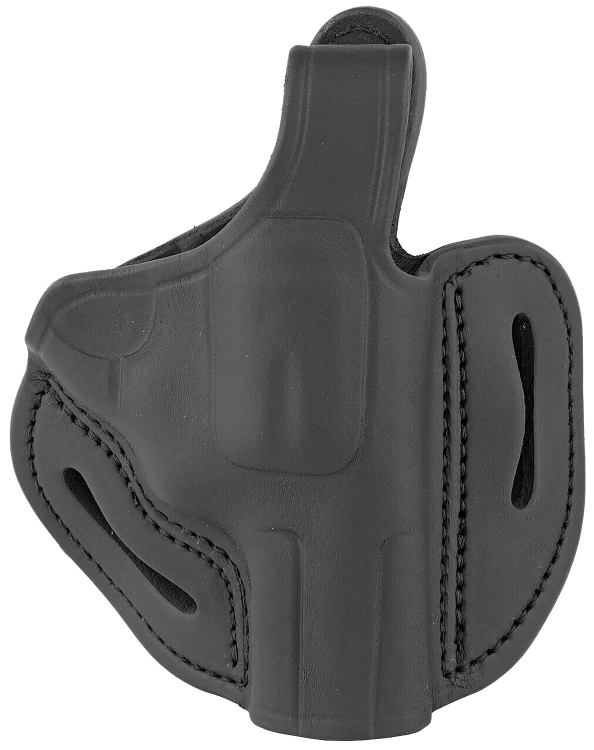 1791 Gunleather RVHX2SSBLR RVHX-2S OWB Size 02S Stealth Black Leather Fits Up to 3" Barrel, K/L-Frame, Belt Slide Right Hand